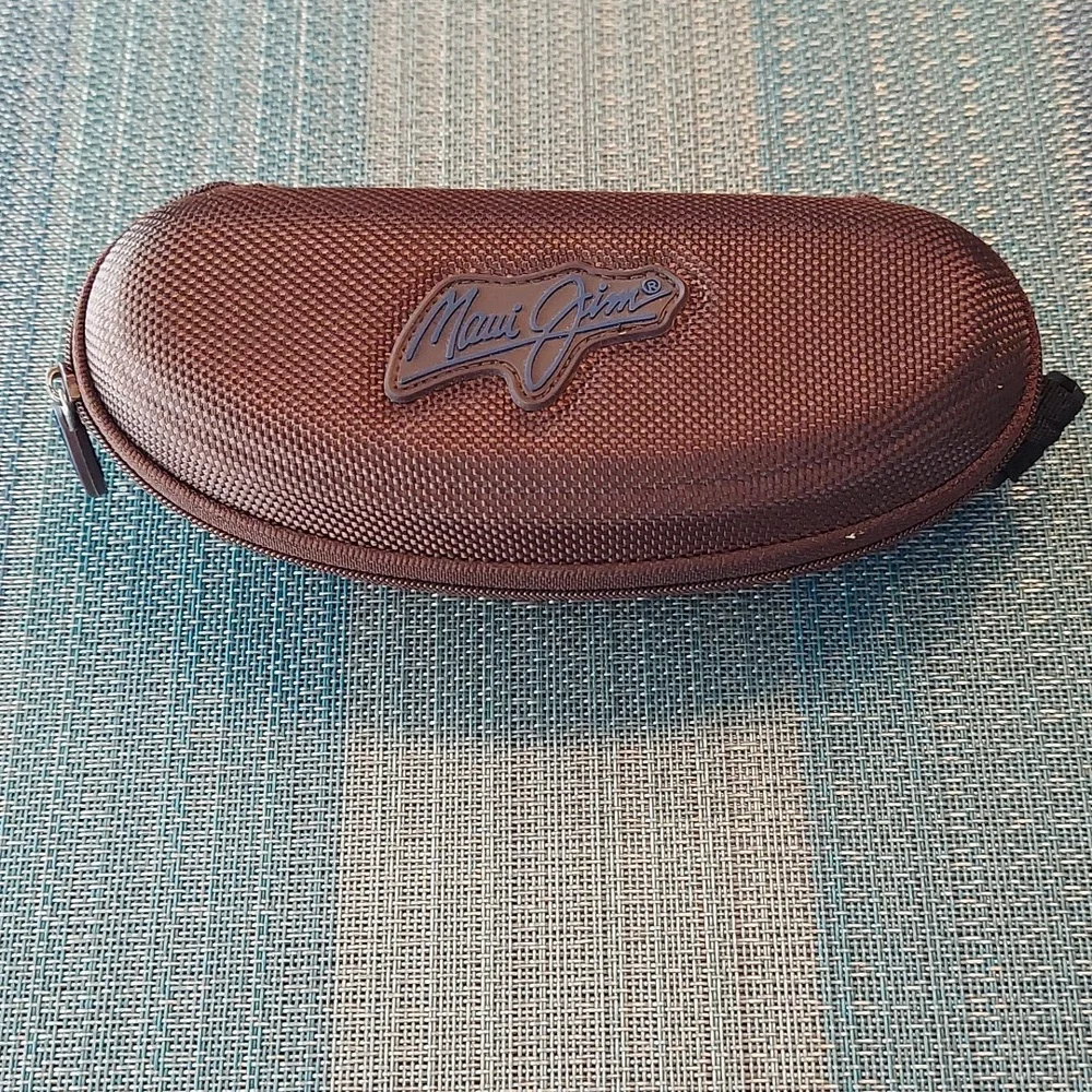 Maui Jim Semi-Hard Sunglasses Case Zip w/caribiner attached - LIKE NEW!